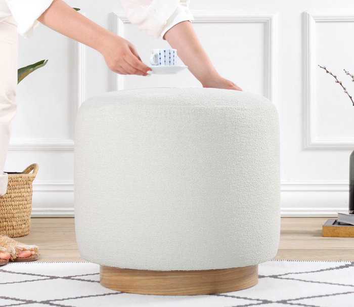Atelier Del Sofa Cheriton Puf - Crema